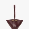 Portofino Dia Clutch aus burgunderrotem Leder