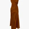 Posy Midi-Kleid in Bronze