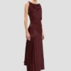 Posy Midi-Kleid in Burgunderrot Posy Midi-Kleid in Burgunderrot