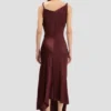 Posy Midi-Kleid in Burgunderrot Posy Midi-Kleid in Burgunderrot