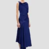 Posy Midi-Kleid in leuchtendem Indigo Posy Midi-Kleid in leuchtendem Indigo