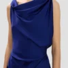 Posy Midi-Kleid in leuchtendem Indigo Posy Midi-Kleid in leuchtendem Indigo