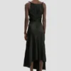 Posy Midi-Kleid in Schwarz Posy Midi-Kleid in Schwarz