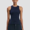 Rib-Tanktop in Marineblau