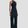 Rib-Tanktop in Marineblau