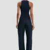 Rib-Tanktop in Marineblau