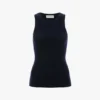Rib-Tanktop in Marineblau