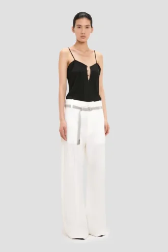 Rouleaux Cami-Top in Schwarz