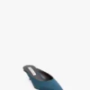 Sloane Mule 45 aus blaugrünem Satin Sloane Mule 45 aus blaugrünem Satin