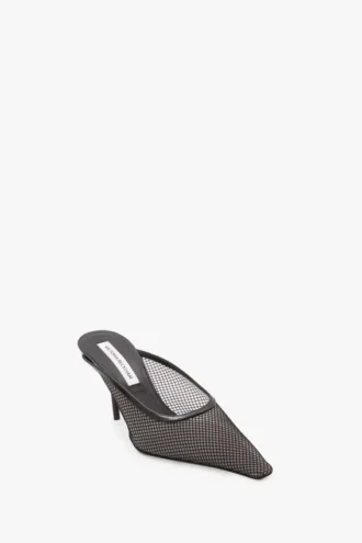 Sloane Stiletto-Mule 75 aus schwarzem Mesh