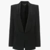 Smokingjacke mit Schalkragen in Schwarz Smokingjacke mit Schalkragen in Schwarz
