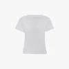T-Shirt in geschrumpfter Passform in Weiß