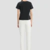 T-Shirt mit schmaler Passform in Marineblau