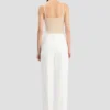 Tailored Straight Leg Trouser in Elfenbein
