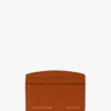 The Victoria-Kartenetui aus genarbtem Leder in Burnt Orange