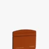 The Victoria-Kartenetui aus genarbtem Leder in Burnt Orange