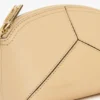 The Victoria Mini-Reisetasche aus pfirsichfarbenem genarbtem Leder