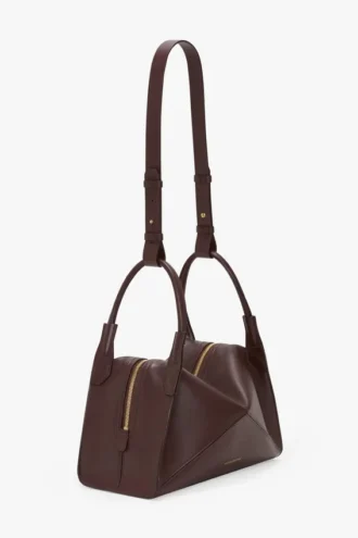 The Victoria Plié Bag aus burgunderrotem Leder