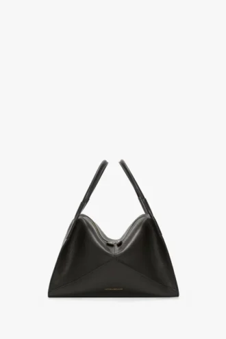 The Victoria Plié Tasche aus schwarzem Leder