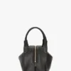 The Victoria Plié Tasche aus schwarzem Leder