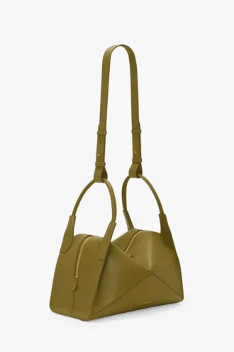 The Victoria Plia Tasche aus kaktusgrünem Leder
