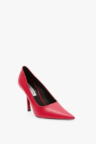 The Victoria Stiletto-Pumps 100 aus rotem Leder