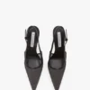 The Victoria Stiletto Slingback 100 aus schwarzem Mesh The Victoria Stiletto Slingback 100 aus schwarzem Mesh