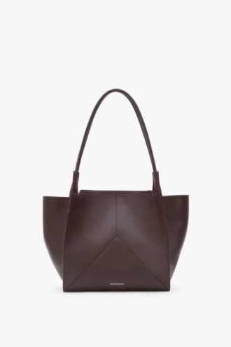 The Victoria Tote Bag aus burgunderrotem Leder