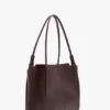 The Victoria Tote Bag aus burgunderrotem Leder