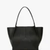 The Victoria Tote Bag groß aus schwarzem Leder