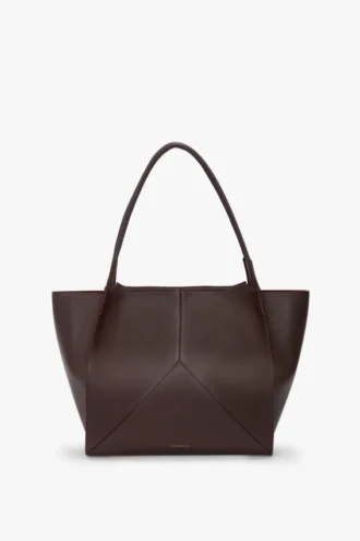 The Victoria Tote Bag Large aus burgunderrotem Leder