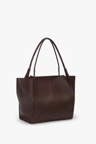The Victoria Tote Bag Large aus burgunderrotem Leder
