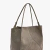 The Victoria Tote Bag Large aus kieselgrauem Wildleder