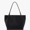 The Victoria Tote Large aus marineblauem Wildleder