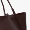 The Victoria Travel Tote Bag aus burgunderrotem Leder