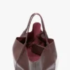 The Victoria Travel Tote Bag aus burgunderrotem Leder