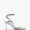 The Victoria verzierte Stiletto-Sandale 75 in Magnesium-Satin