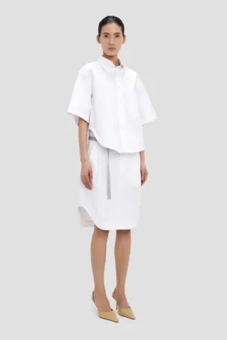 Trapez-Hemd in Optikweiß