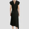 Twist Shoulder Dress in Schwarz Twist Shoulder Dress in Schwarz
