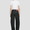 Twisted Slouch Jeans in gewaschenem Schwarz Twisted Slouch Jeans in gewaschenem Schwarz