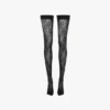 VB Monogram-Strumpfhalter aus Spitze in Schwarz VB Monogram-Strumpfhalter aus Spitze in Schwarz
