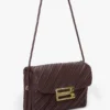 Weiche Dorian-Tasche aus burgunderrotem, plissiertem Leder Weiche Dorian-Tasche aus burgunderrotem, plissiertem Leder