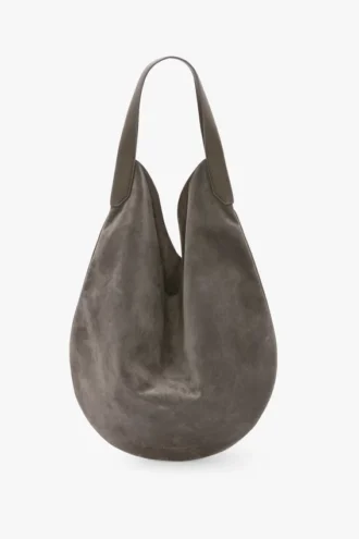 Weiche Plia-Hobo-Tasche in Kieselgrau